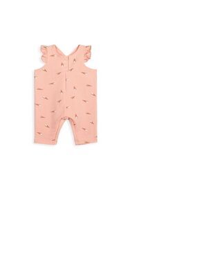 Miles The Label Baby Sleeveless Romper Playsuit Knit Coral 6M
